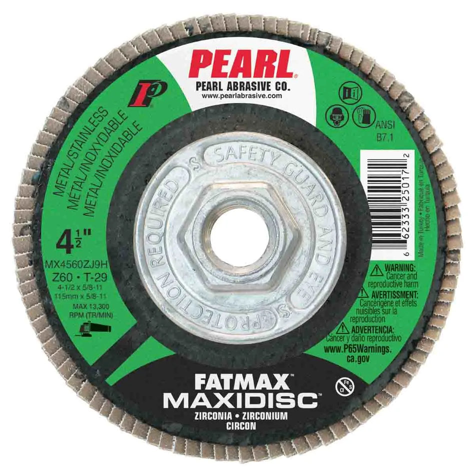 Fatmax Zirconia Maxidisc Flap Disc 4-1/2" x 5/8"-11 Z60 T29