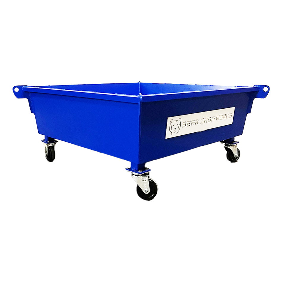 Bear Iron Works 50 Gal Steel Mortar Tub - With or Without Casters