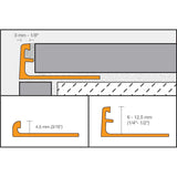 Schluter Jolly-P Edge Trim
