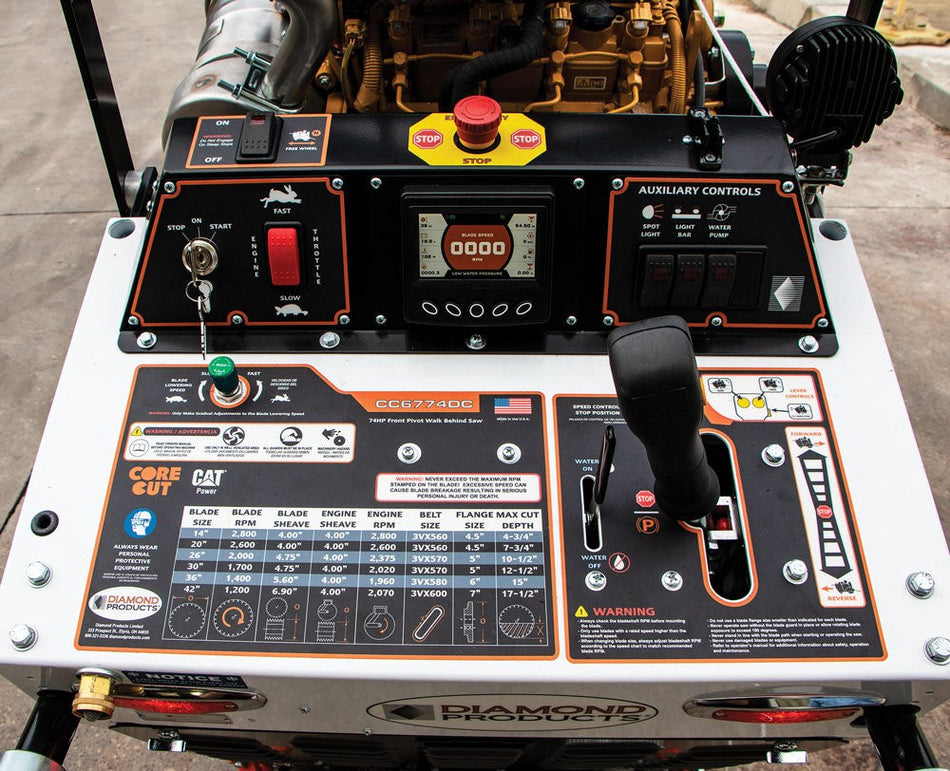CC6774DC Diesel Core Cut Walk Behind Saw